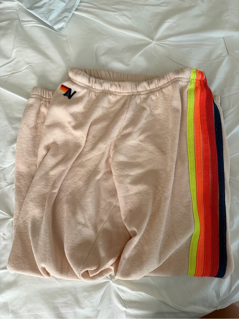 Aviator Nation size small Sweatpants and small blue stain on side